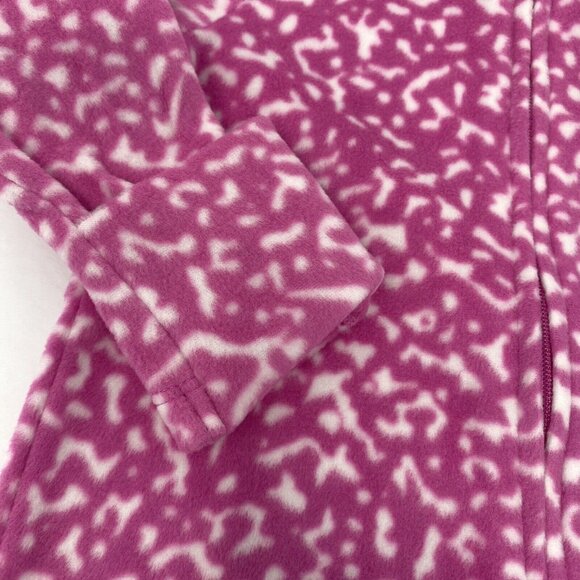 NIKE BABY GIRL'S FOOTED Fleece SLEEP AND PLAY PLAYFUL PINK WHITE NWT 6 MONTHS - Picture 5 of 8